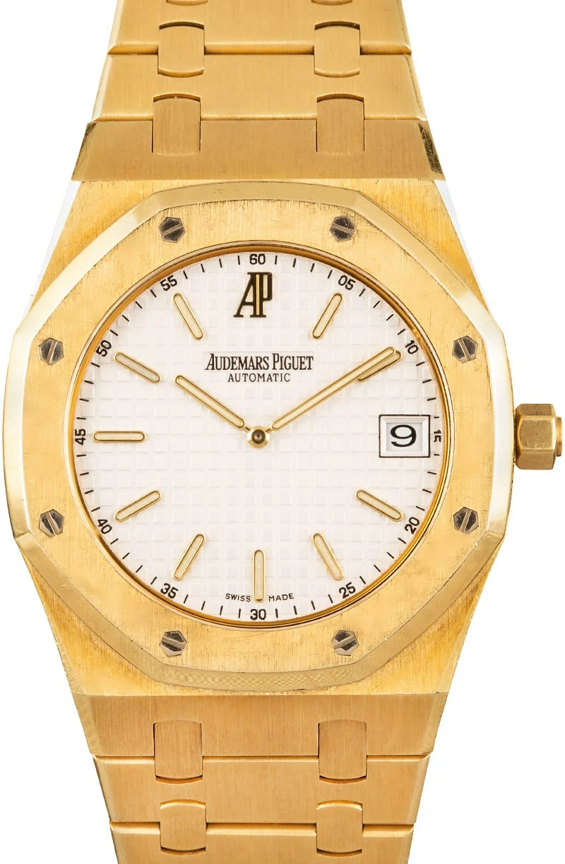 Audemars Piguet Royal Oak Jumbo Extra Thin 18k Yellow Gold 15202BA.OO.0944BA.01 39 mm kol saati