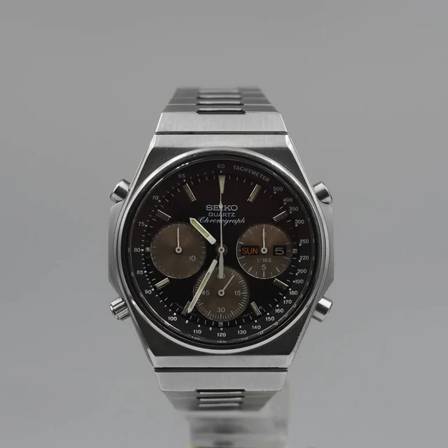 Seiko Quartz Chronograph, Ref. 7A38-7100, Cal. 7A38, Men’s Chronog kol saati