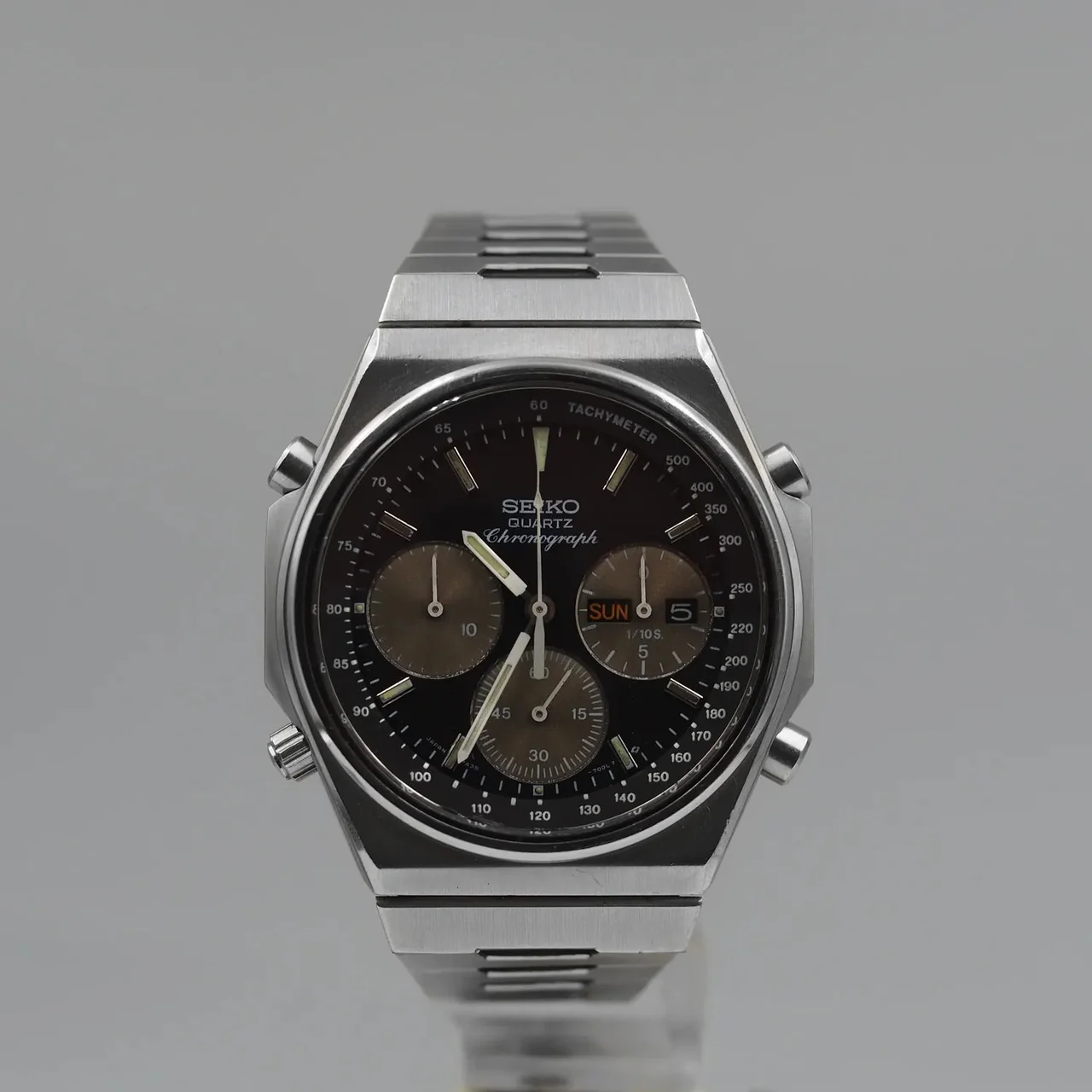 Seiko Quartz Chronograph, Ref. 7A38-7100, Cal. 7A38, Men’s Chronog 38 mm kol saati