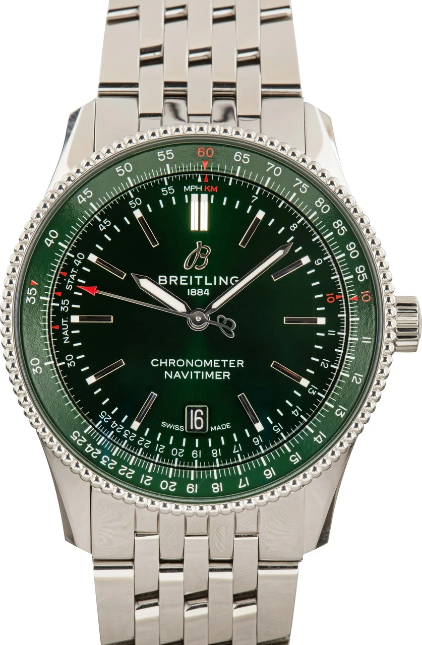 Breitling Navitimer Automatic 41 Green Index Dial A17326361L1A1 41 mm kol saati
