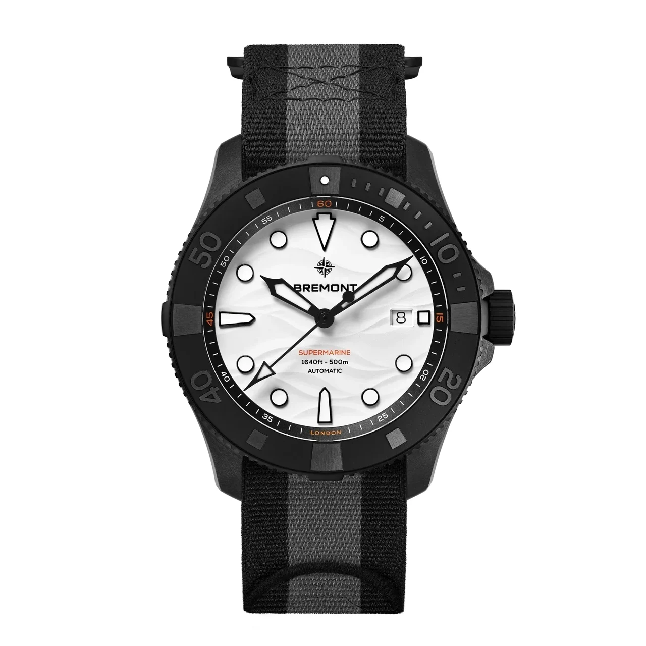 Bremont Supermarine SM43-DT-BKCER-WH-N-S 43 mm kol saati