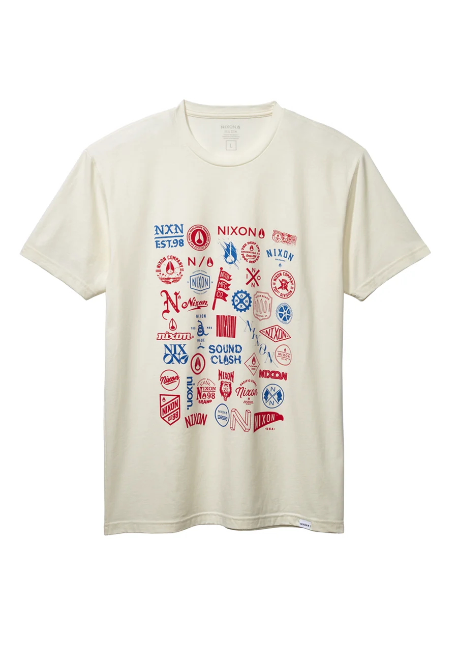 Nixon US Collector Repreve® T-Shirt - Natural / Multi S2862-3454-02 kol saati