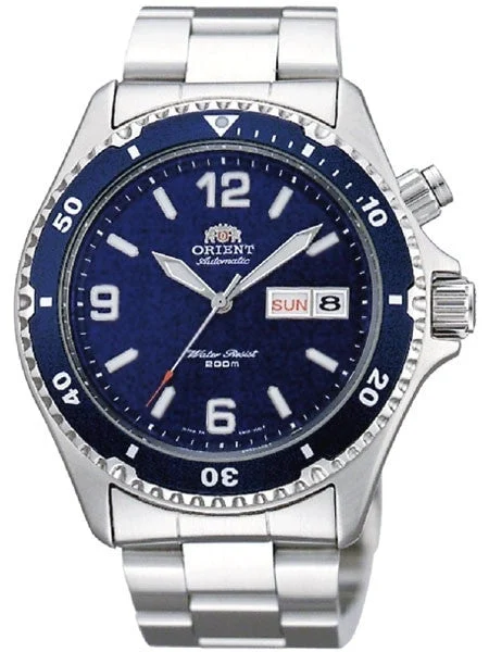 Orient Blue Automatic Dive Watch on a Bracelet #CEM65002D kol saati