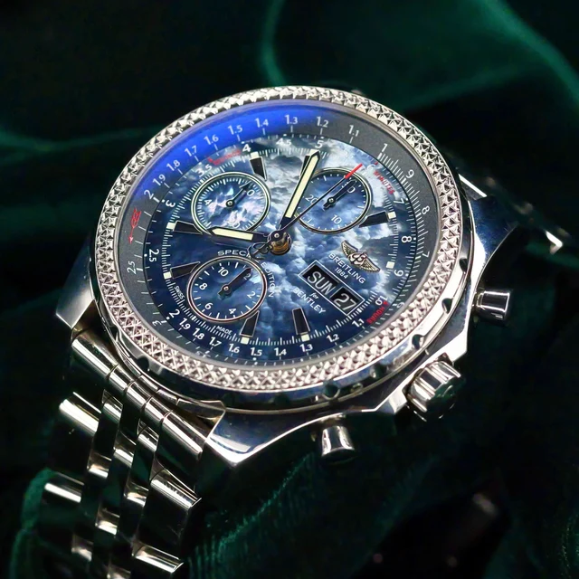 Breitling Bentley GT Blue Mother of Pearl Dial Special Editi kol saati