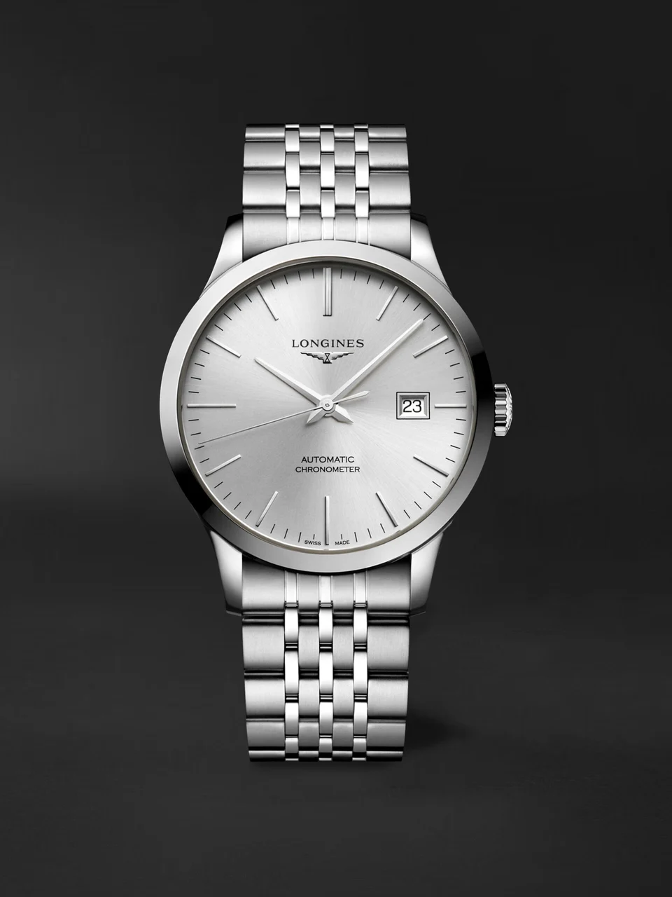 Longines Record L2.821.4.72.6 40 mm kol saati