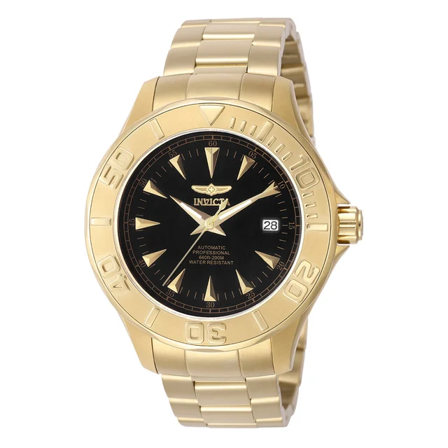 Invicta Signature Automatic Watch - 47mm, Gold (ZG-7040) kol saati