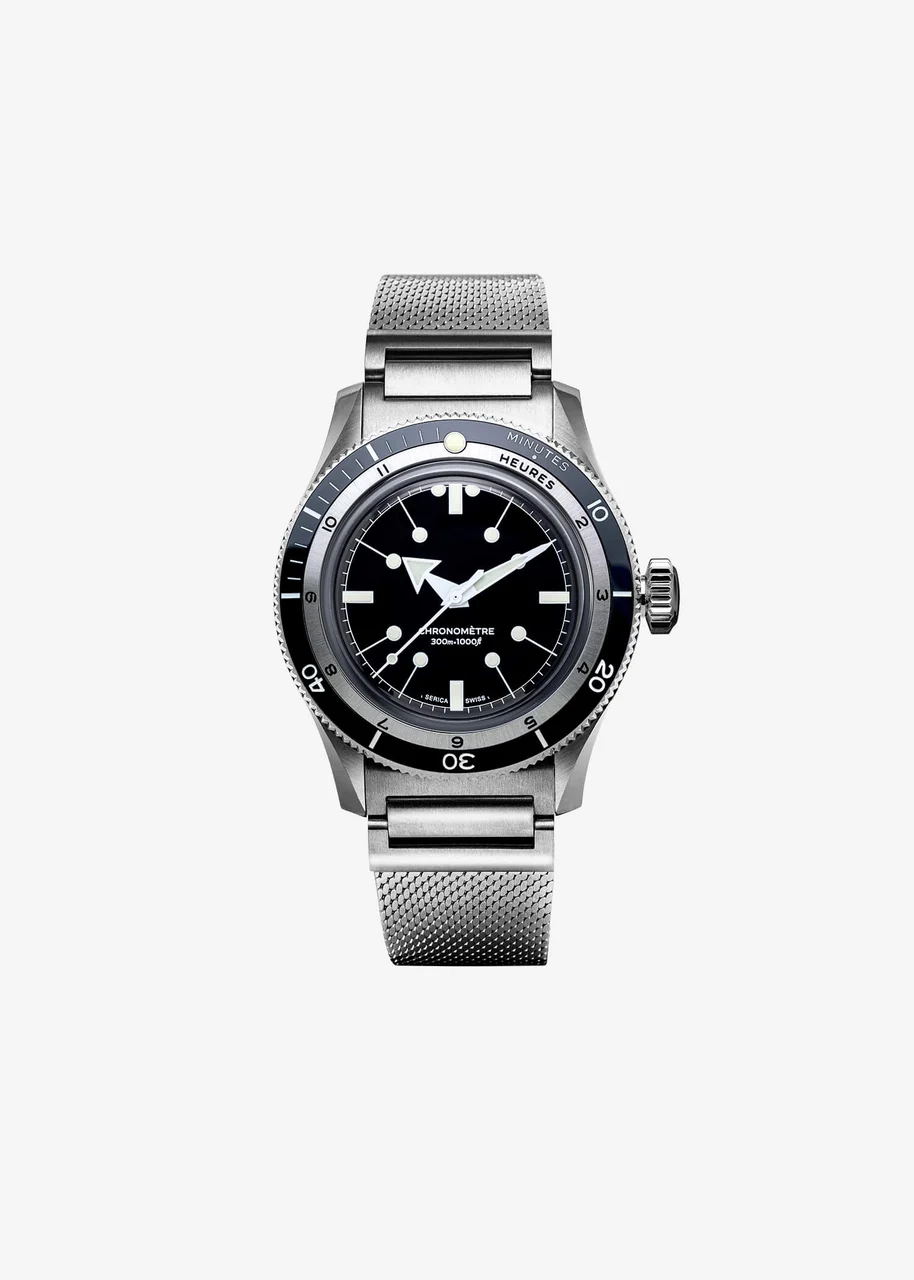 Serica Watches 5303-BLACK-COSC-3H-STD kol saati