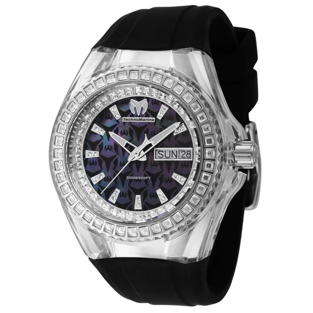 Technomarine Cruise Swiss Ronda 517 Caliber Watch w/ Mother of Pearl Dial- 40mm, Black (TM