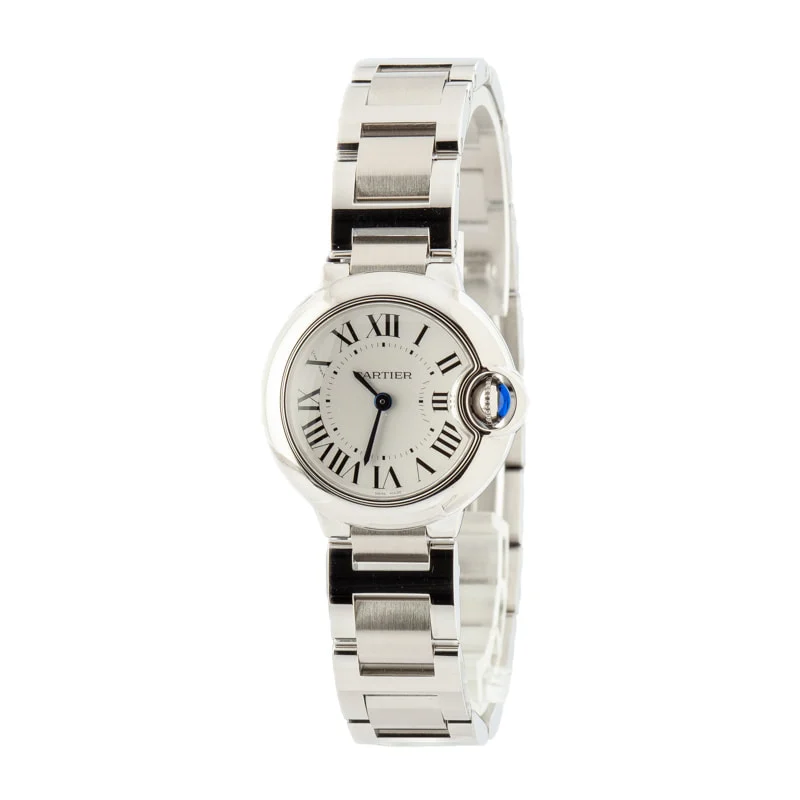 Cartier Ballon Bleu De 28MM Stainless Steel WSBB0067 kol saati