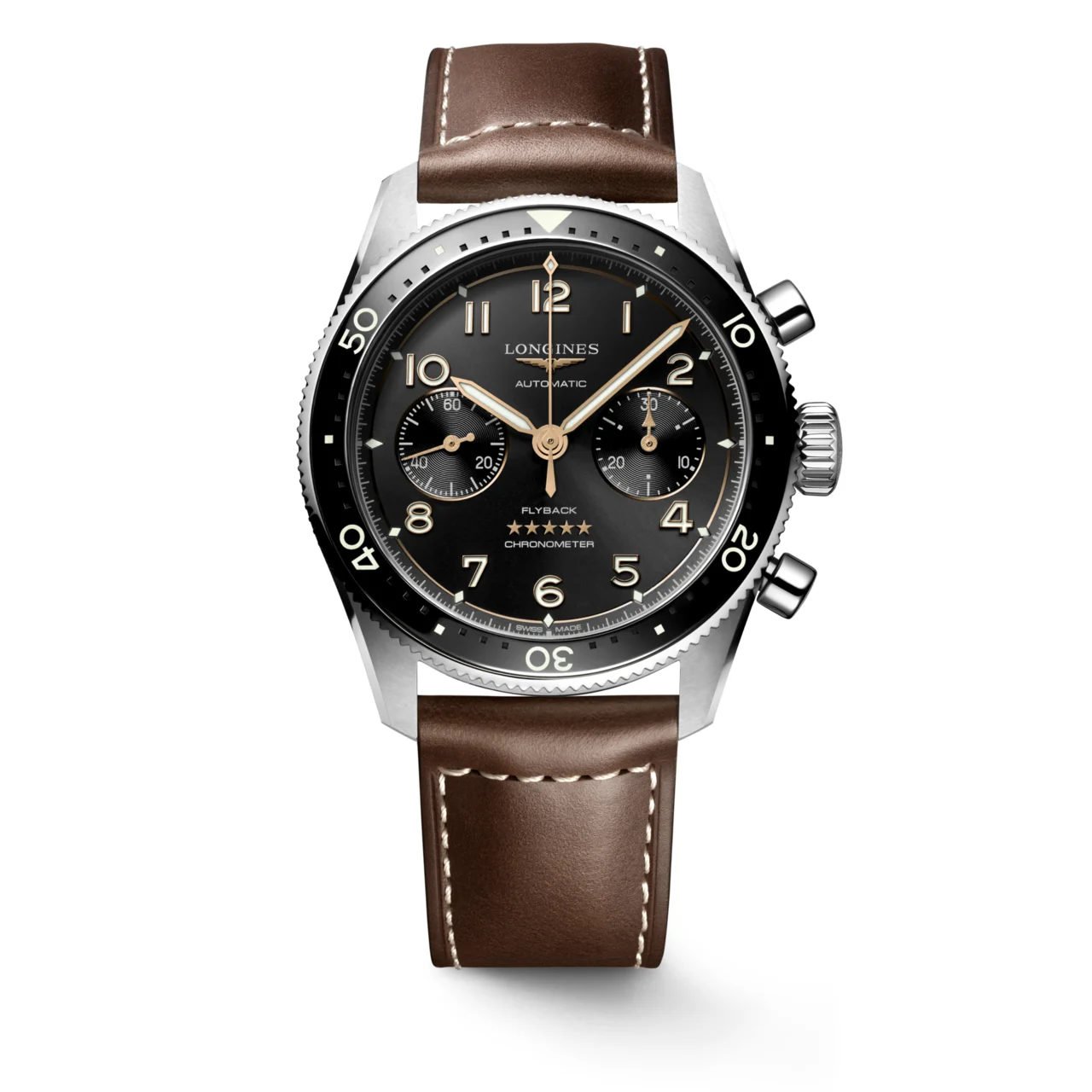 Longines Spirit Flyback L3.821.4.53.2 42 mm kol saati