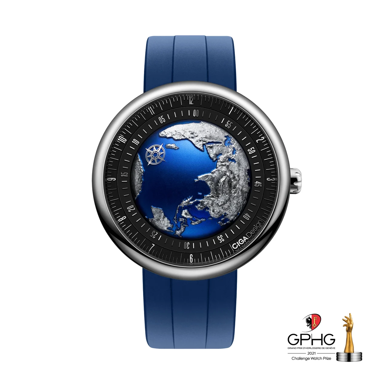 CIGA Design Blue Planet U033-TU02-W6U 46 mm kol saati