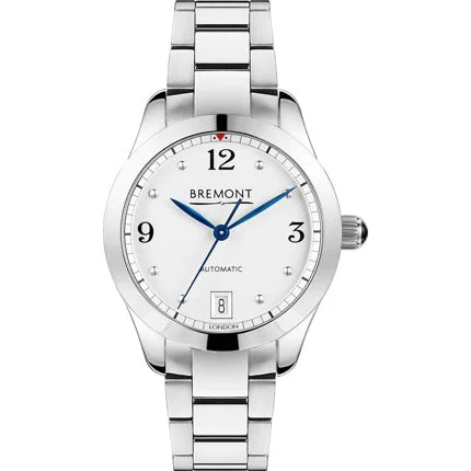 Bremont Mother of pearl on Bracelet SOLO34-AJ-WH-B 34 mm kol saati