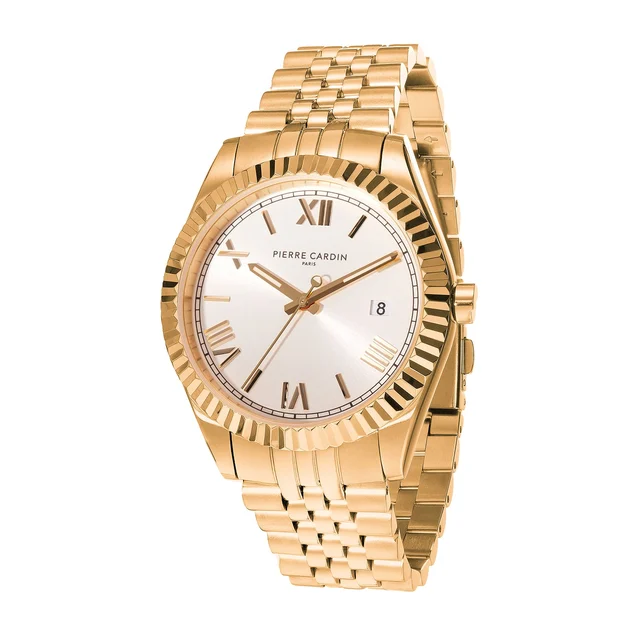 Pierre Cardin Timbre 40mm - Gold with Gold Metal Strap CF.1007.MG.1 kol saati