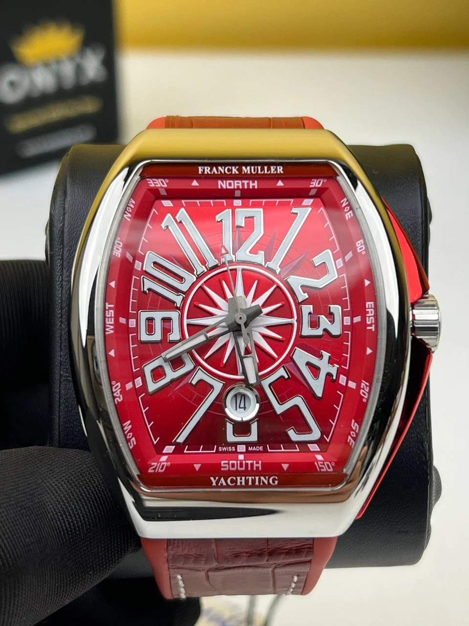 Franck Muller Vanguard Yachting 45mm Red Dial – Automatic 45 mm kol saati