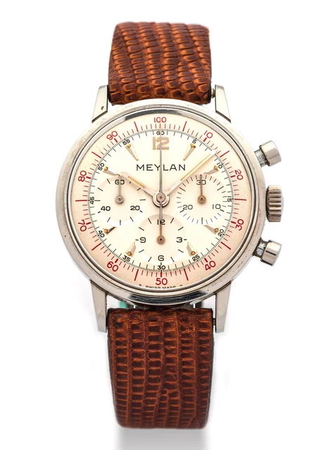 Meylan MEYLAN REF. 813-65 DECIMAL CHRONOGRAPH STEEL kol saati