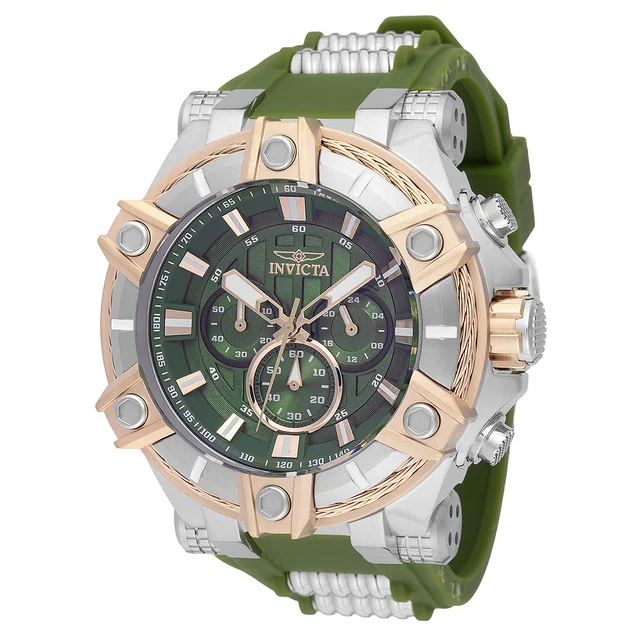 Invicta Bolt Surge Watch - 52mm. Olive Green. Steel (49809) kol saati