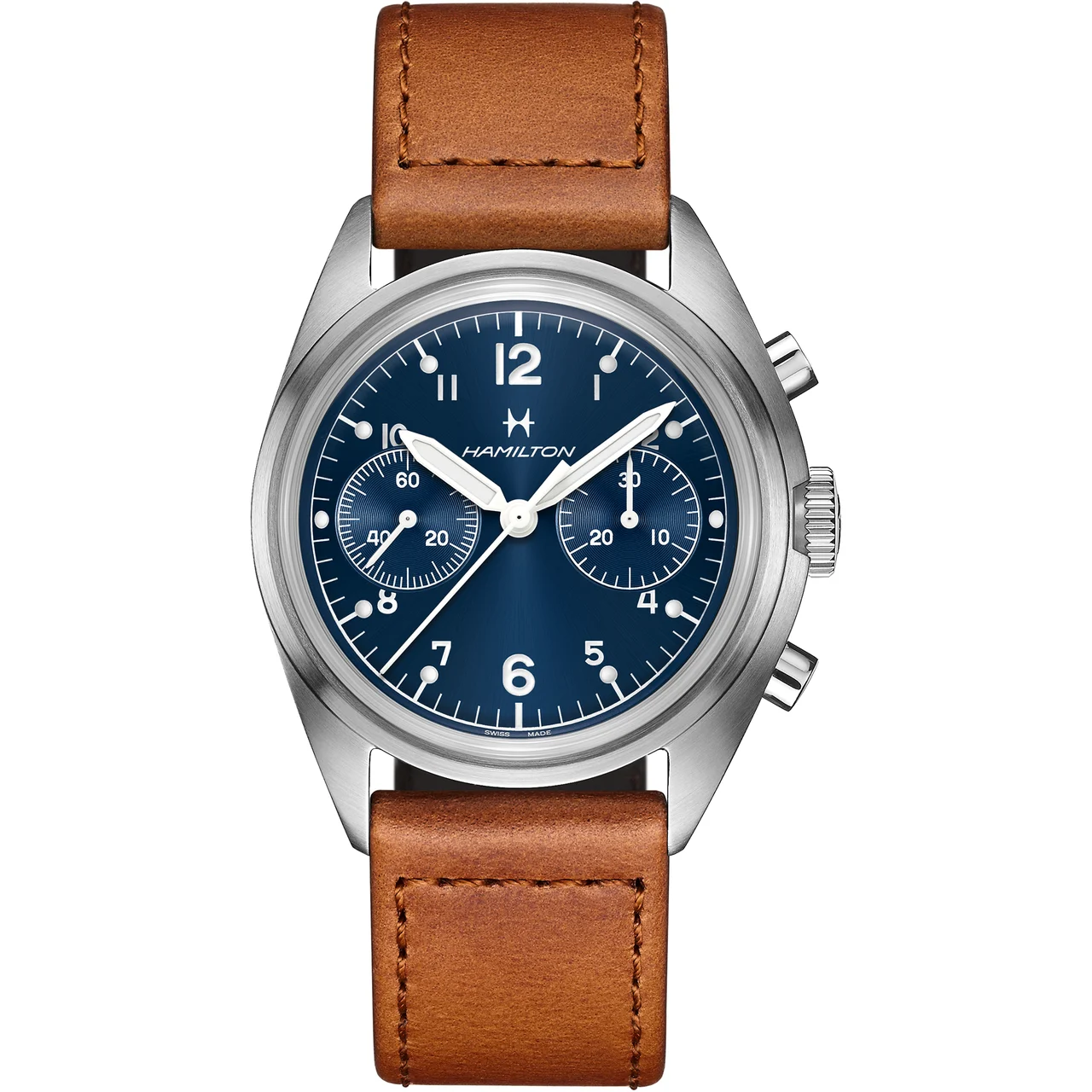 Hamilton Khaki Aviation Pilot Pioneer Mechanical Chrono H76409540 40 mm kol saati