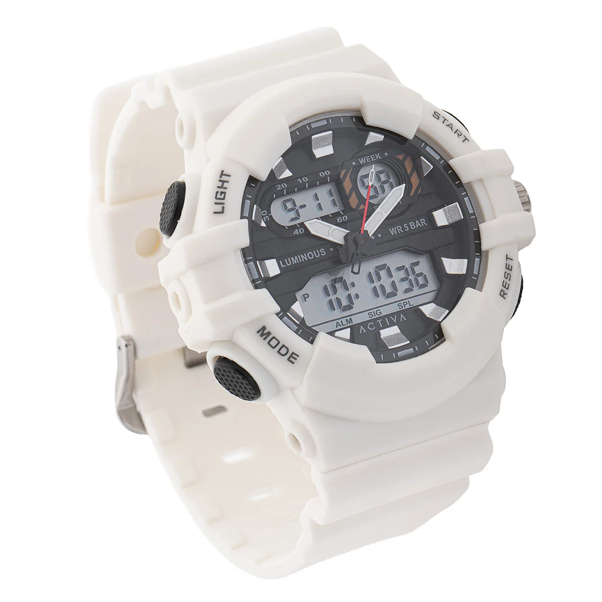 Invicta Activa Pixel X Digital Watch - 50mm. White (ACW496-002) 50 mm kol saati