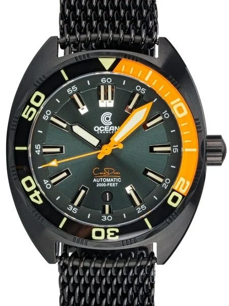 Ocean Crawler Core Diver Swiss Automatic Watch with AR Sapphire Crystal #CD-522 50 mm kol saati