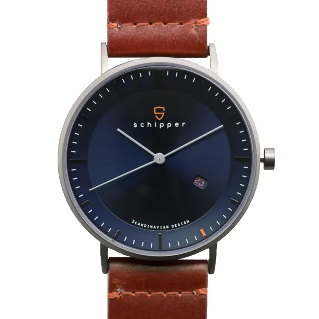 Schipperwatch Schipper NEW AESTHETIC 40 | Sunburst Midnight Blue | Brunt L kol saati