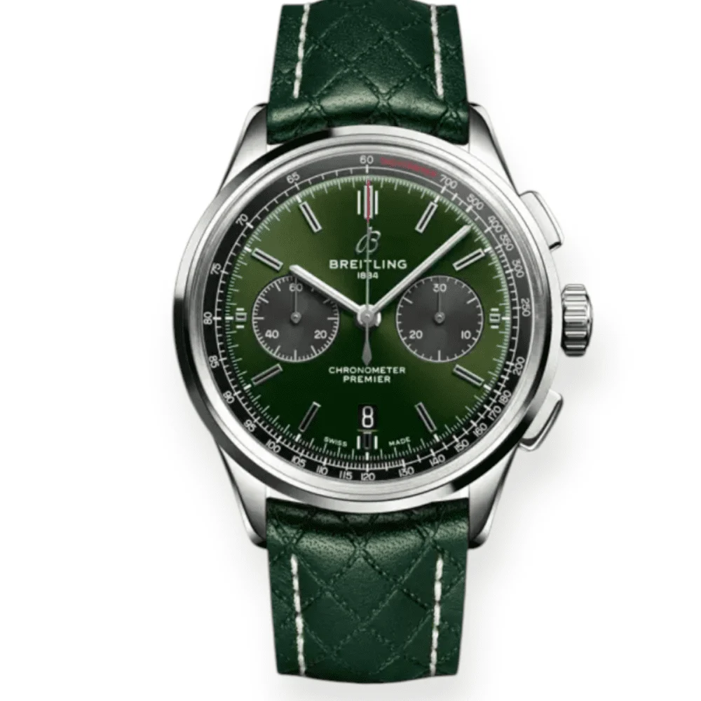 Breitling Premier B01 Bentley British Racing Green Pre-Owned Breitling Premier B01 Bentley British Racing Green 42 mm kol saati