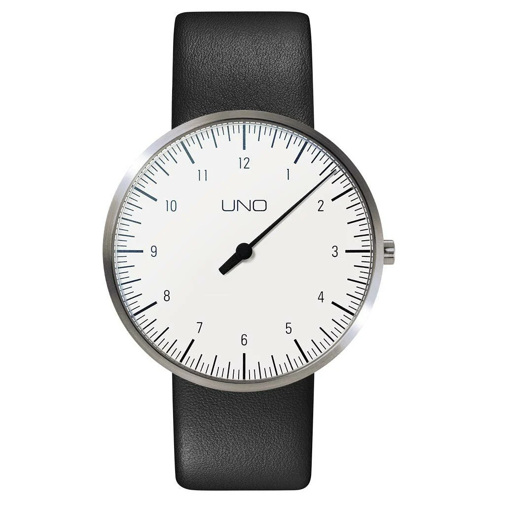 Botta UNO one hand 12-hour Swiss quartz watch with 40mm titanium case #551090 40 mm kol saati