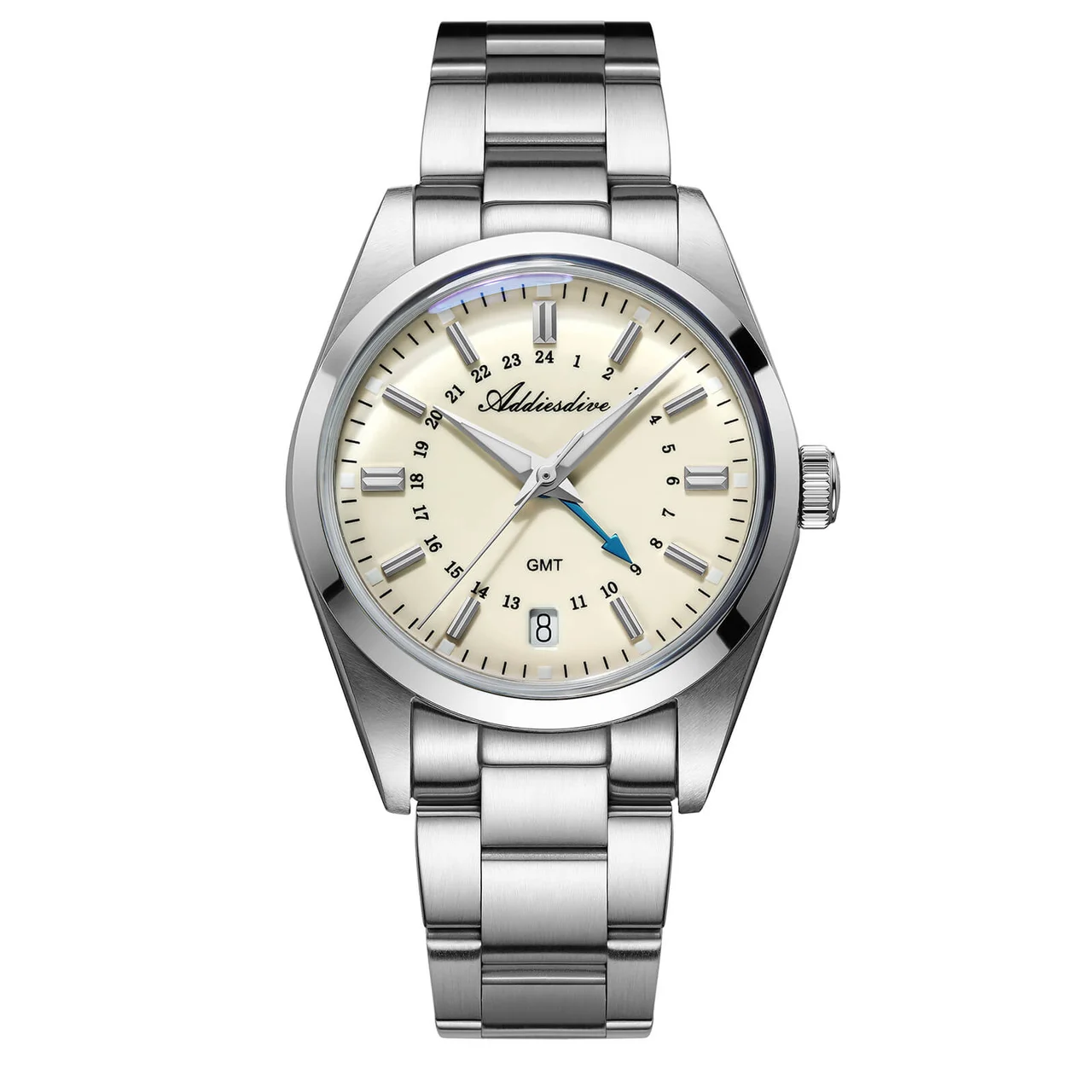 addiesdive addiesdive 爱迪时-AD2065-光圈GMT-米黄289 36 mm kol saati