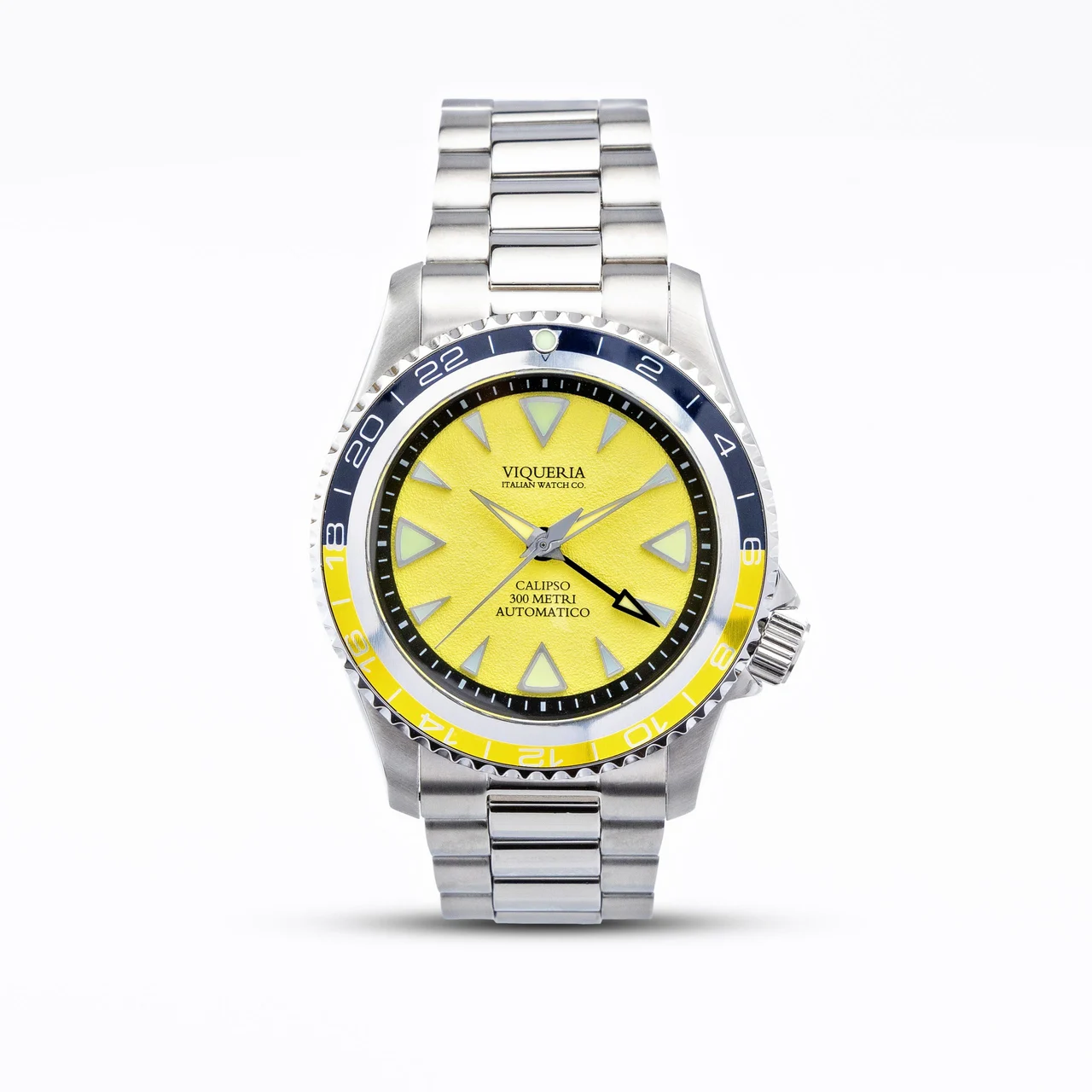 Viqueriawatches Calipso GMT – Saffron Yellow 42 mm kol saati