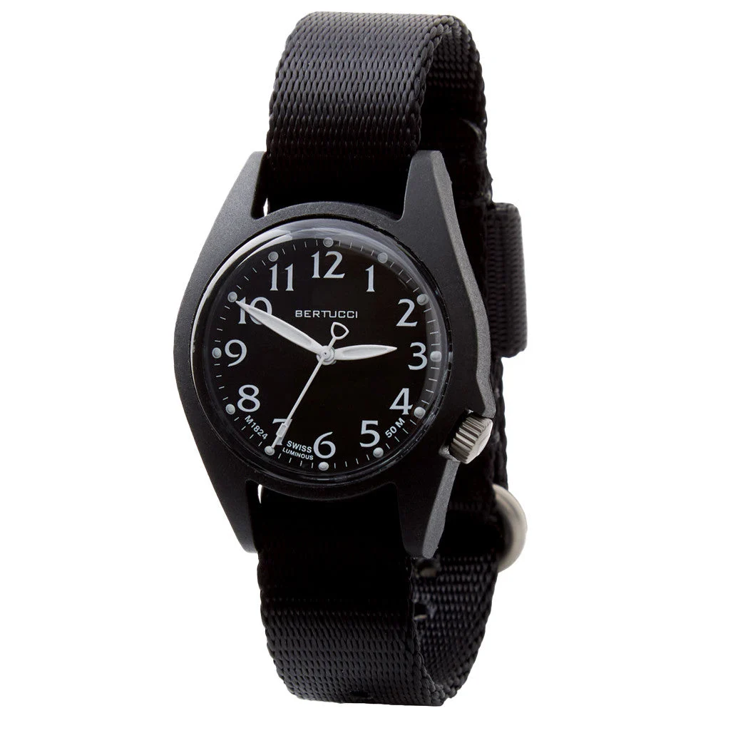 Bertucci Field Watch with Black Dial #18508 kol saati