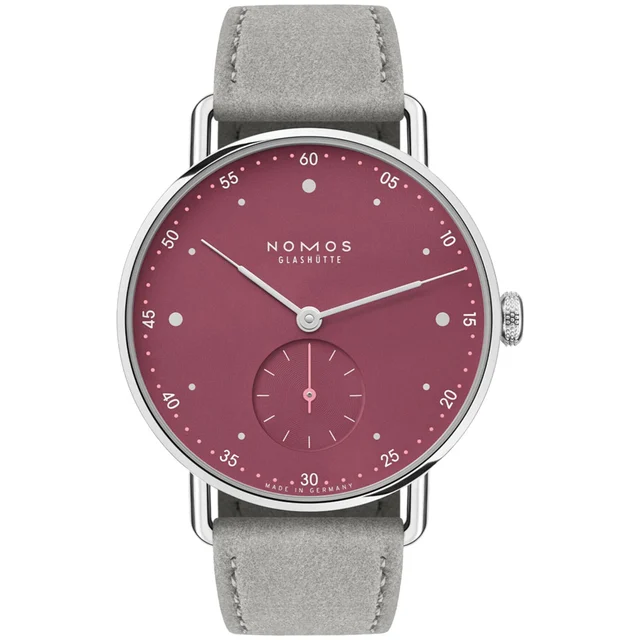 NOMOS Glashütte Metro 33 Muted Red 1123 kol saati