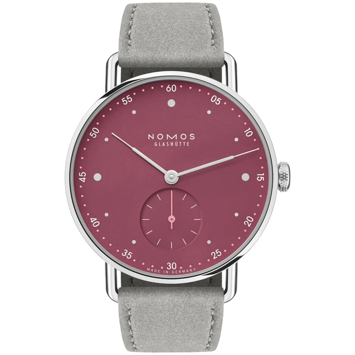 NOMOS Glashütte Metro 33 Muted Red 1123 kol saati