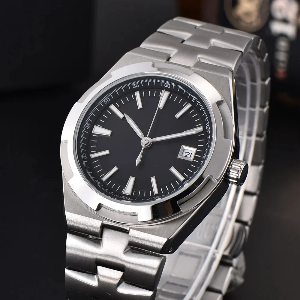 Tandorio Overseas Mod TD124 41mm NH35 automatic sapphire 10Bar Luminous Glass back Dress 1005010369899293-1-41mm 41 mm kol saati