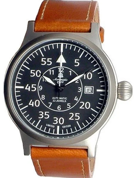 Aeromatic Scratch and Dent - 1912 Beobachter Aviator Automatic Watch with Onion Crown #A11