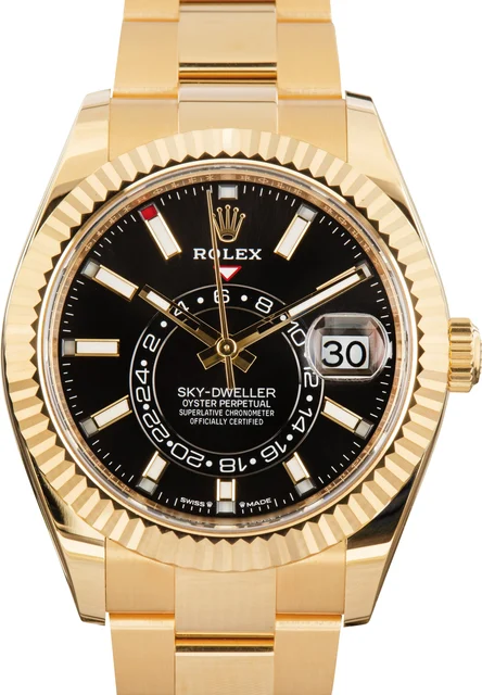 Rolex Sky-Dweller 336938 Black Dial kol saati