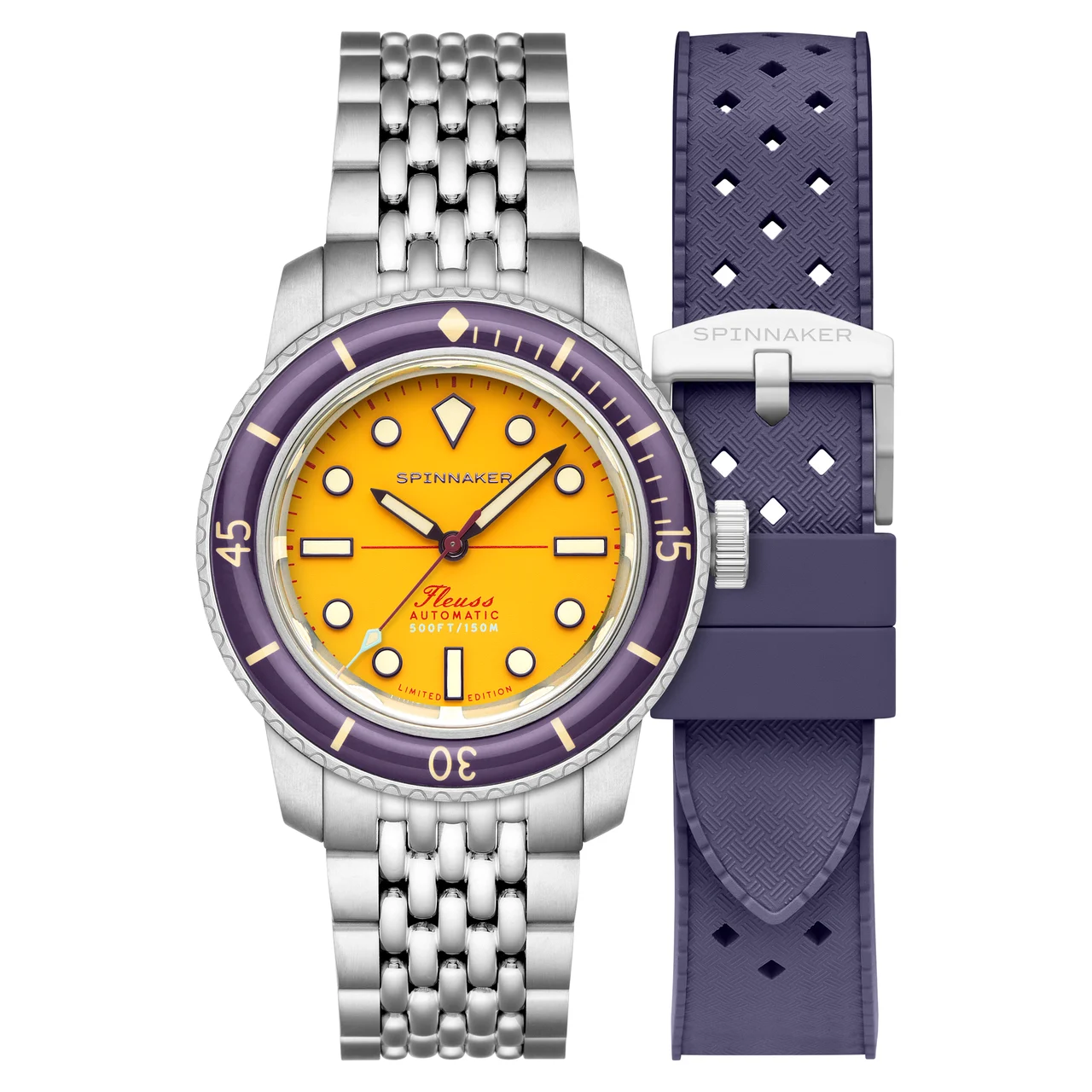 Fleuss 40 Automatic Mustard Yellow SP-5133-55 40 mm kol saati