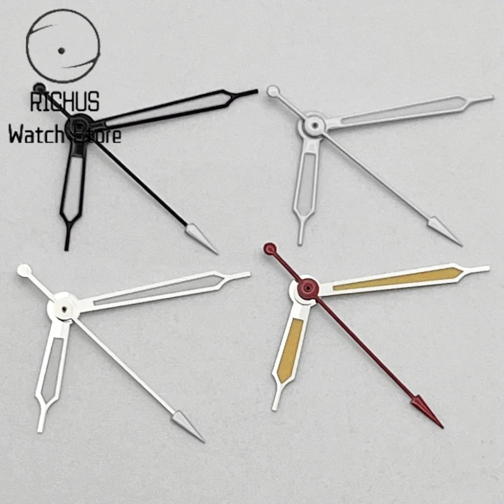 Tandorio Hands Silver/Blue Watch Hands Fit NH35 NH36 PT5000 ETA2836 2824 DG2813 3804 Miyota8215 8205 821A Movement Watch Accessories 14:202604826#Yellow-Silver 1 kol saati
