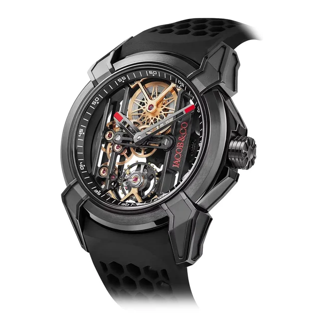 Jacob & Co. Jacob & Co. Epic X Skeleton Black Titanium EX110.21.AA.AF.A kol saati