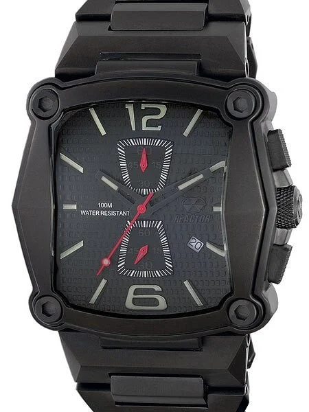 Reactor Nucleus Two-Eye Chronograph Watch with SuperLuminova Illumination #57501 kol saati