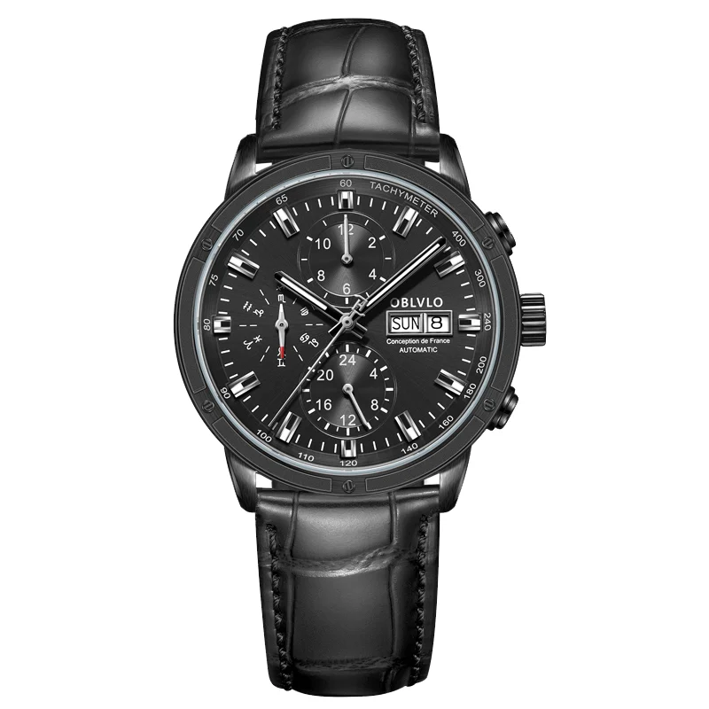 OBLVLO Series CM2-BBBL 42 mm kol saati