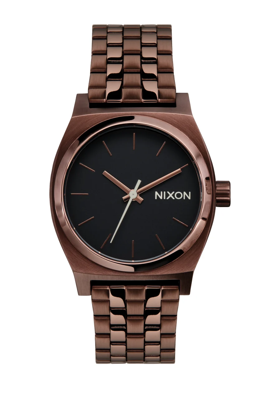Nixon US Medium Time Teller - Chocolate / Black Coffee A1130-5244-00 31 mm kol saati