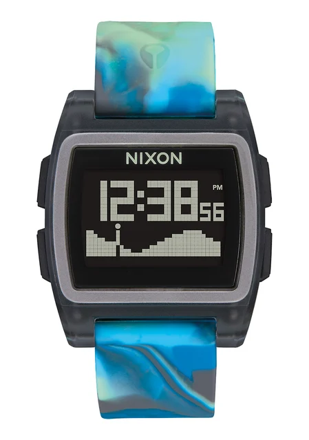 Nixon US Base Tide - Blue Jellyfish A1104-3176-00 kol saati