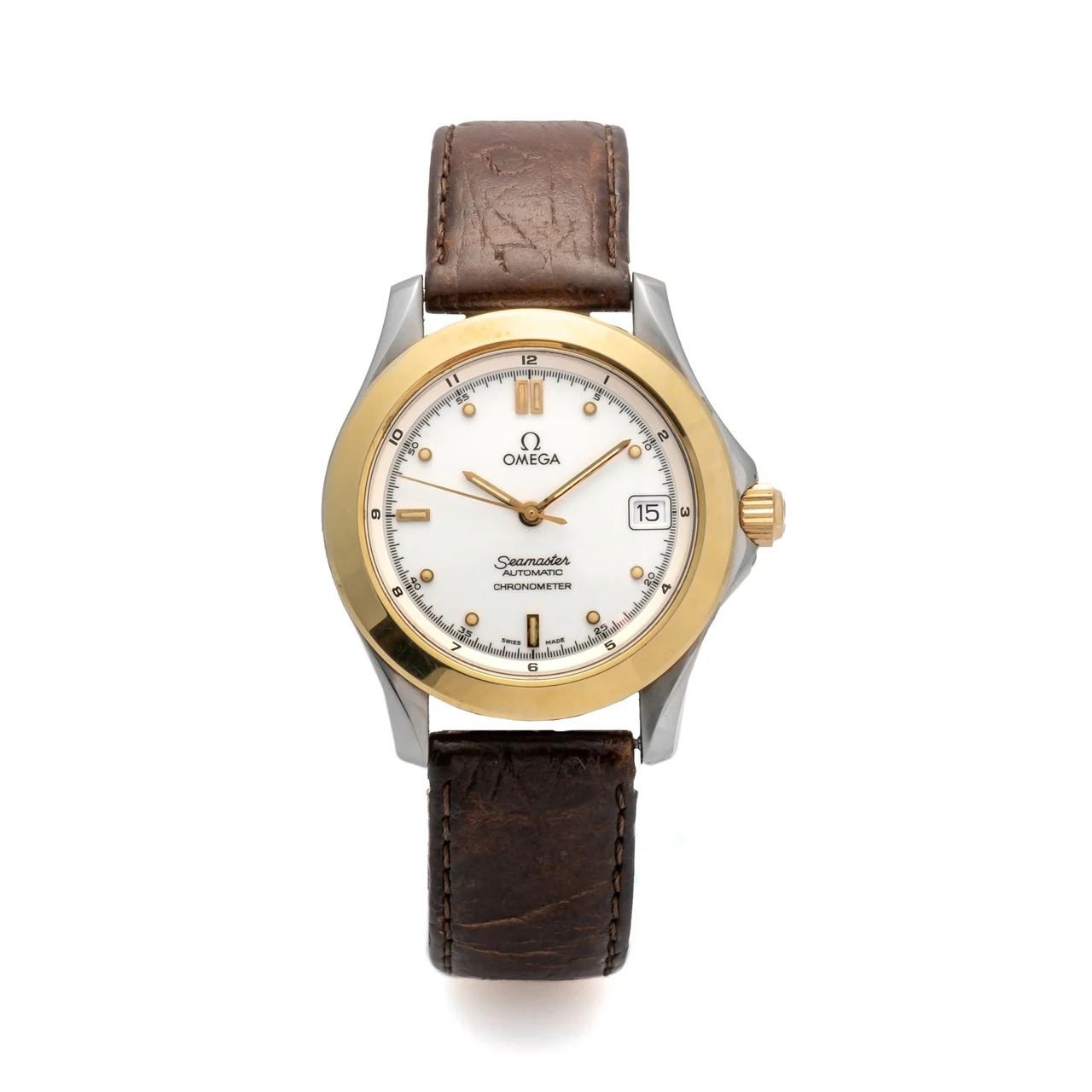 OMEGA OMEGA, REF. 168.1501, SEAMASTER, STEEL GOLD kol saati