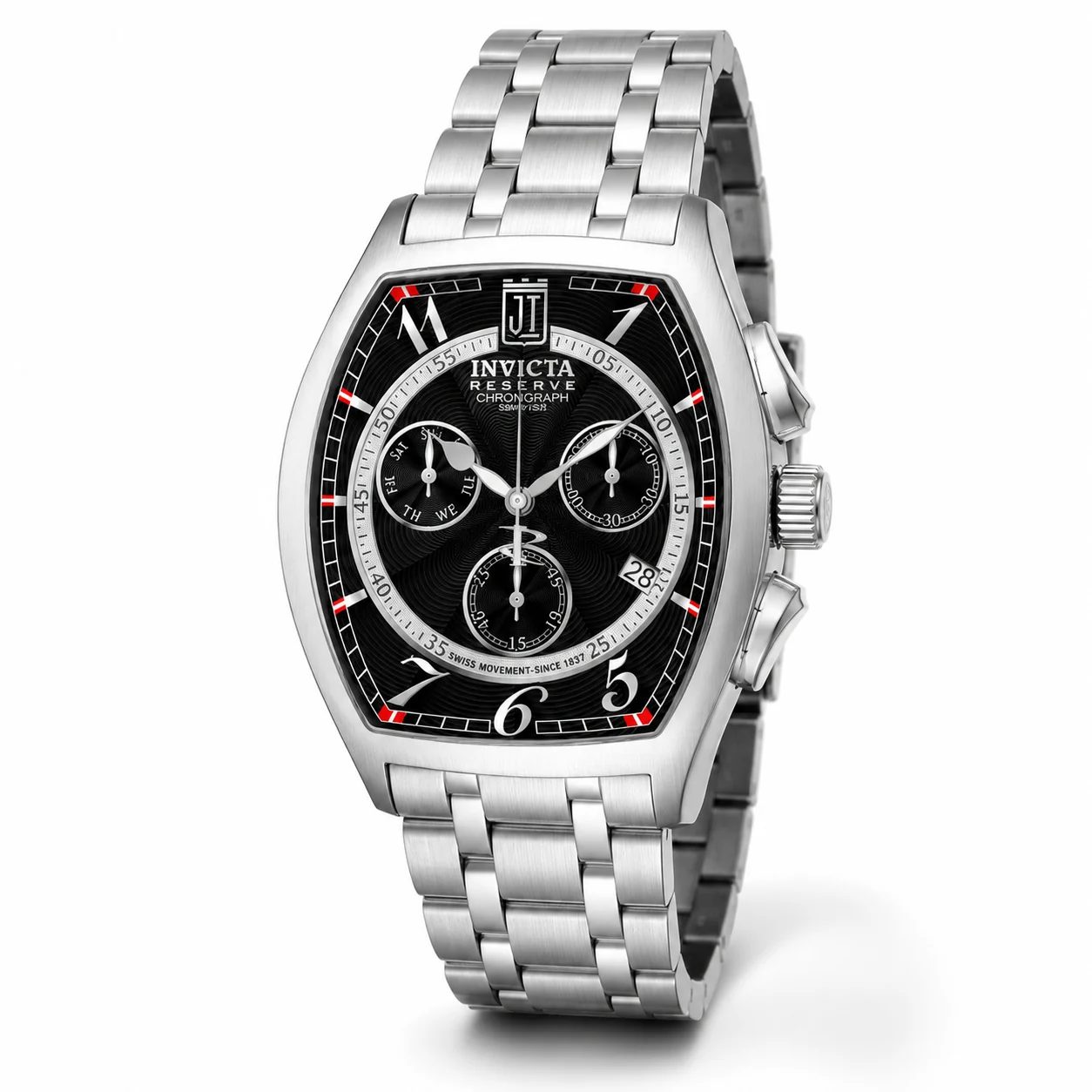 Invicta Veldaris Swiss Ronda Z60 Caliber Watch - 43mm, Steel (51296) 43 mm kol saati