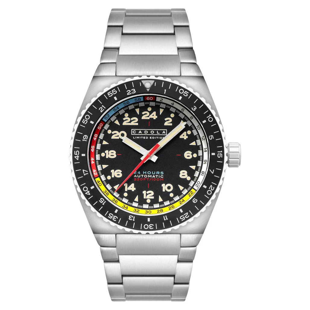 Cadola Dog Leg Automatic with Jet Black Dial #CD-1030-11 kol saati