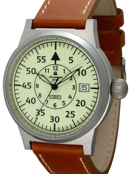 Aeromatic Automatic Aviator's Watch with Luminous Dial #A1373X kol saati