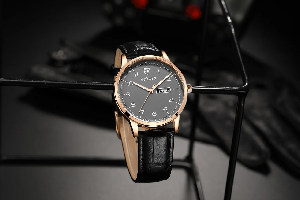 Enkatawatches Apus II Grey-Black L 40 mm kol saati
