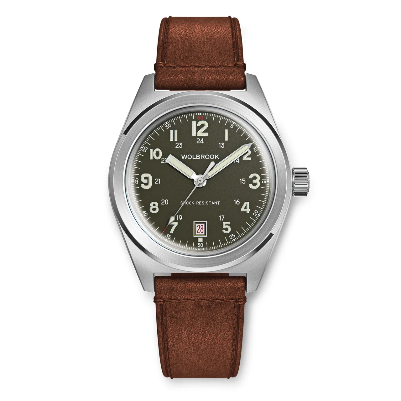 Wolbrook 21-OA-004-LR4-BRN-LAF 48 mm kol saati
