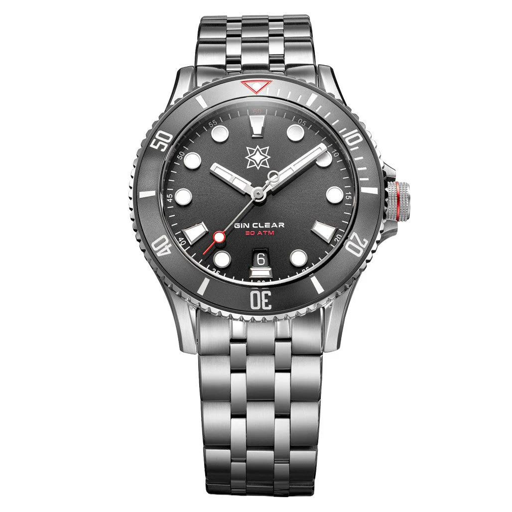 Second Hour Gin Clear Mk3 Watch with Anthracite Dial #SEC-HOU-26 kol saati