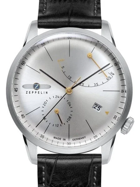 Graf Zeppelin Flatline Automatic Watch with Power Reserve #7366-4 kol saati