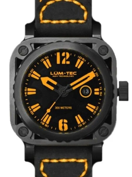 Lum Tec Lum-Tec G7 Watch with Sapphire Crystal and Skeletal Case Design #G7 kol saati